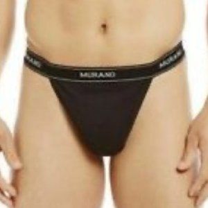 Murano Men's THONG Large (36-38) Black, new